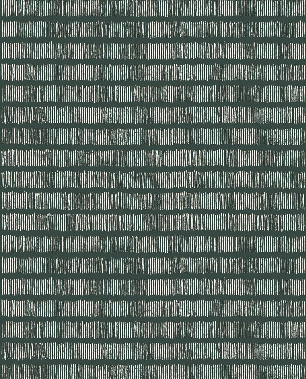 Solemn Lines Dark Green Wall Mural