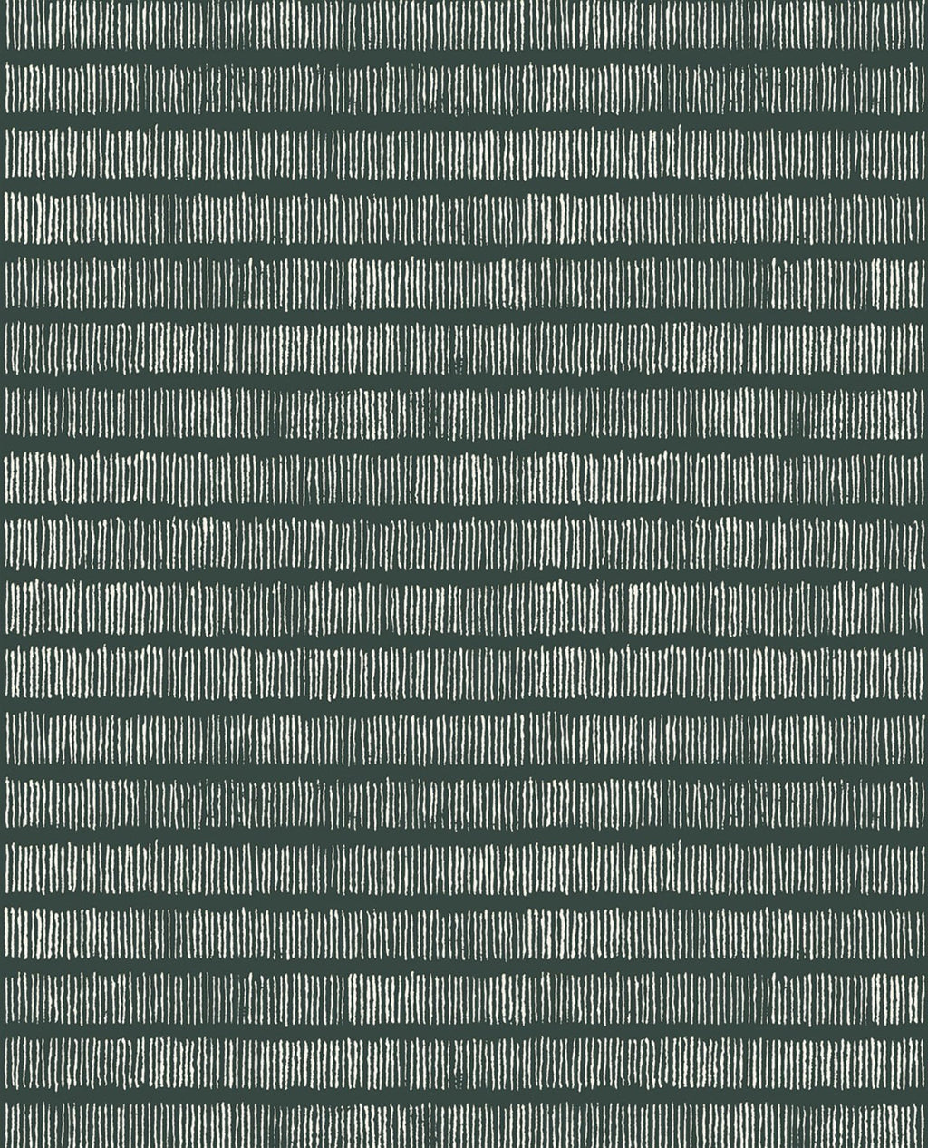 Solemn Lines Dark Green Wall Mural