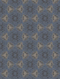 Indigo Boho Flower Mural