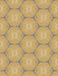 Ochre Boho Flower Mural