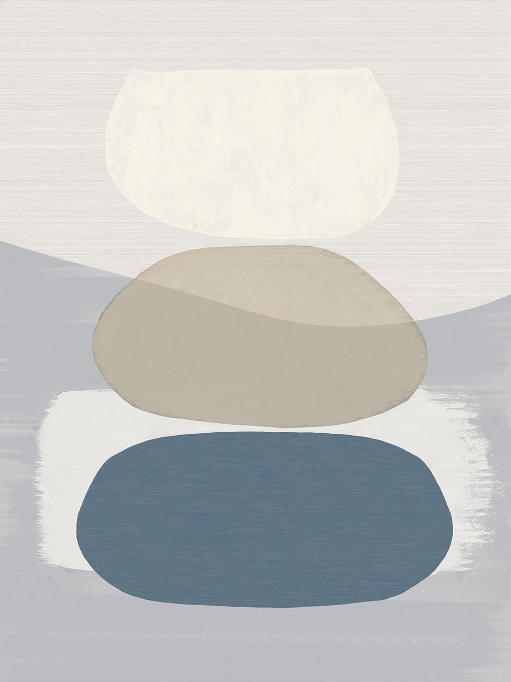 Blue Balancing Rocks Wall Mural