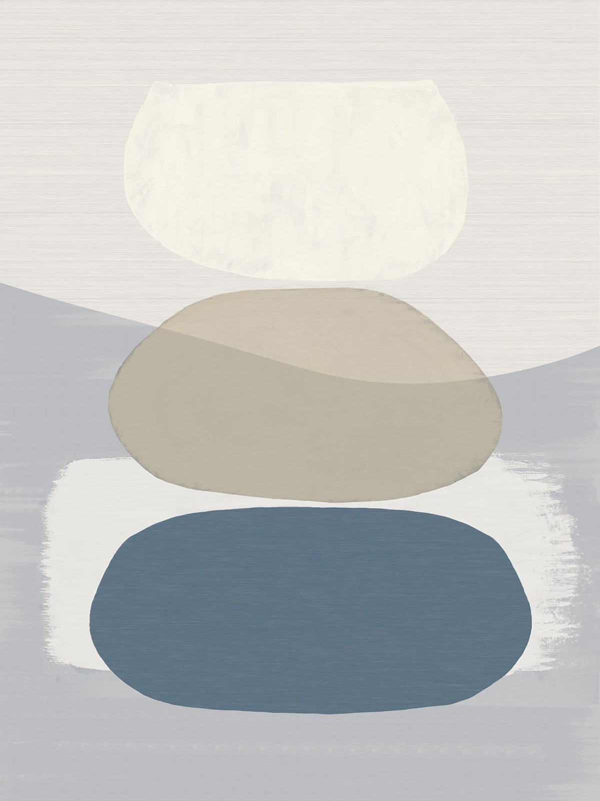 Blue Balancing Rocks Wall Mural