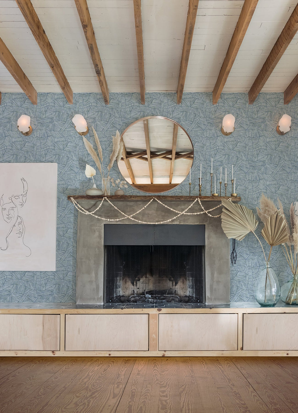 Aldabra Textured Geometric Wallpaper