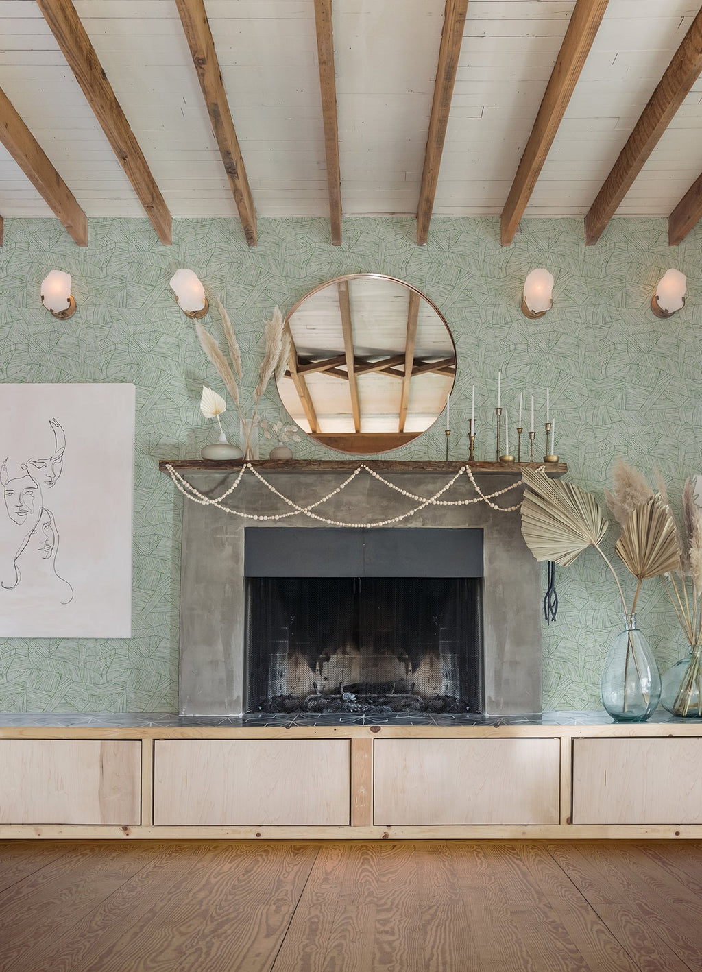 Aldabra Textured Geometric Wallpaper