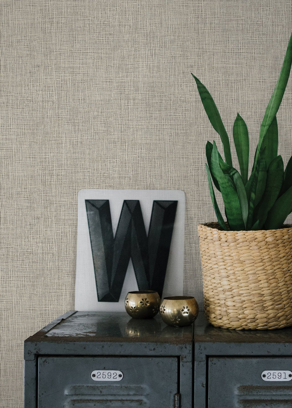 Seaton Linen Texture Wallpaper