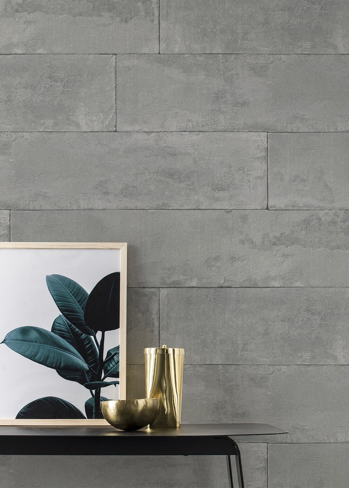 Lanier Stone Plank Wallpaper