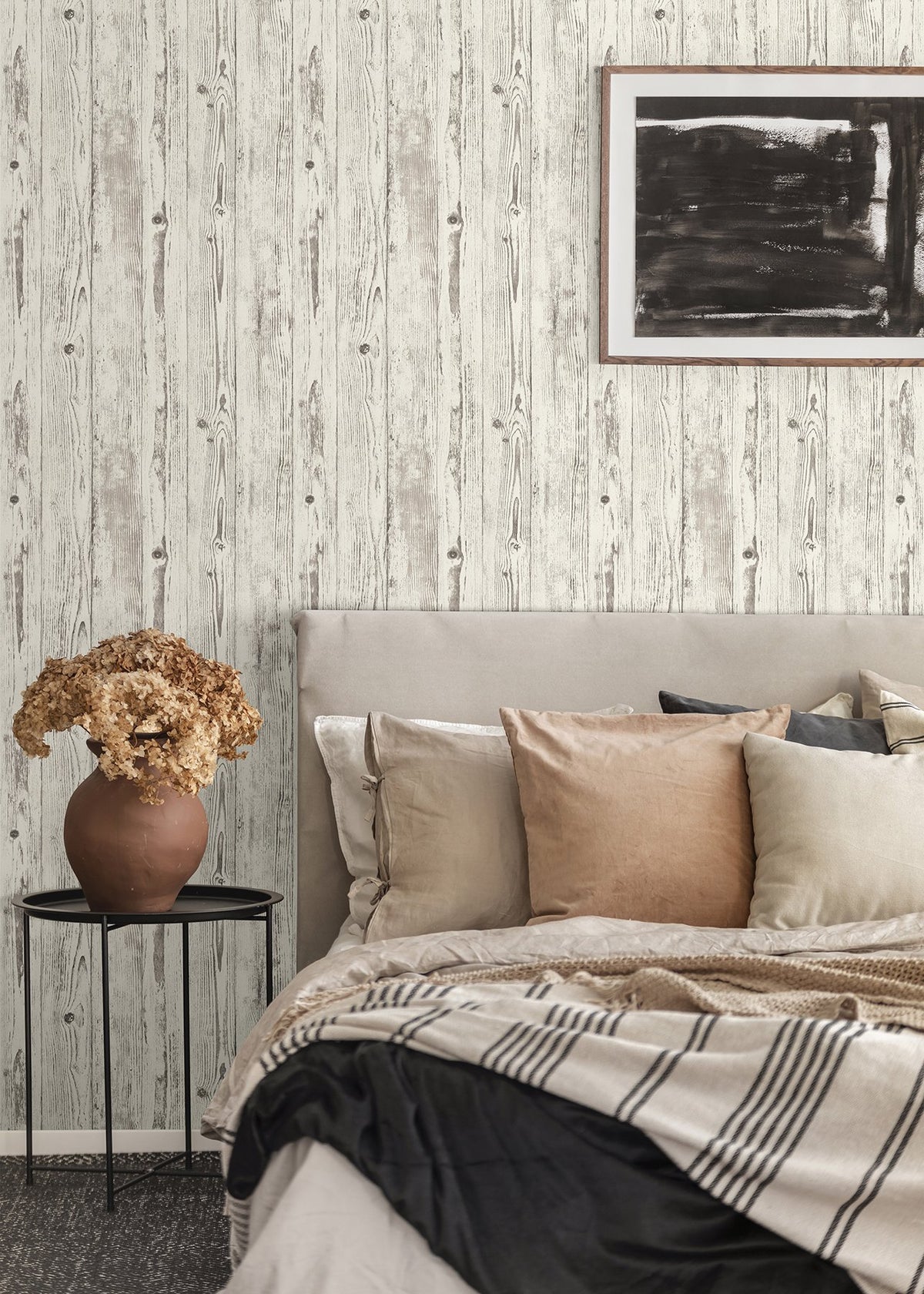 Albright Weathered Oak Panels Wallpaper