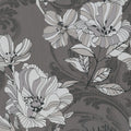 Glam, Flowers, Botanical, Greys