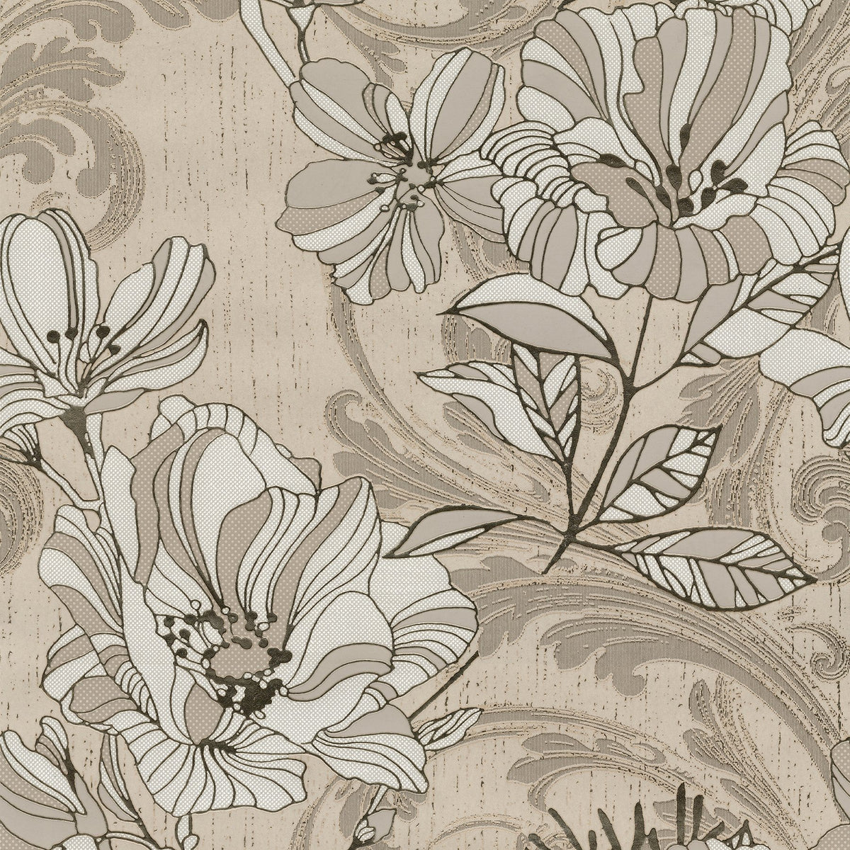 Glam, Flowers, Botanical, Neutrals