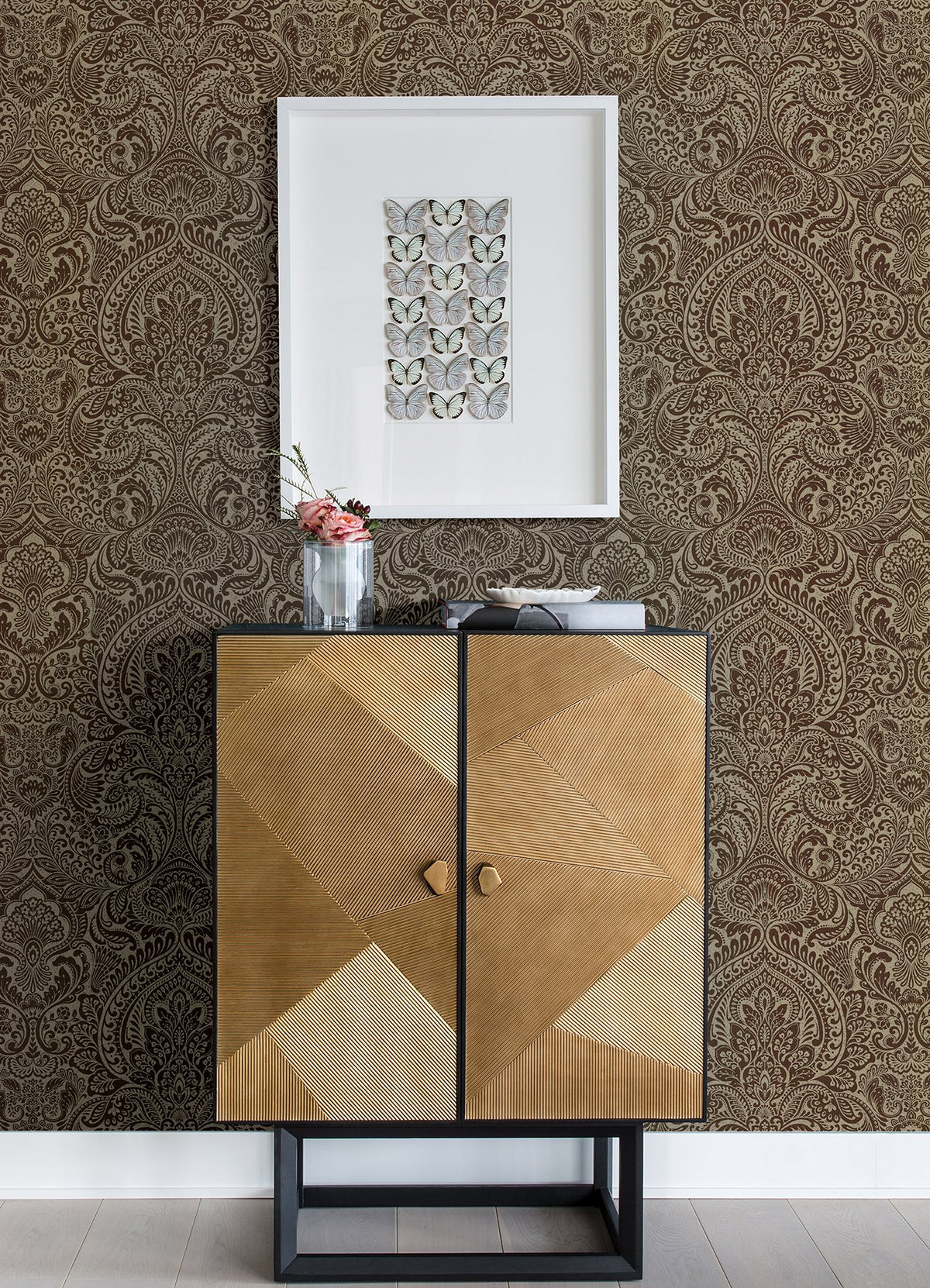 Artemis Floral Damask Wallpaper