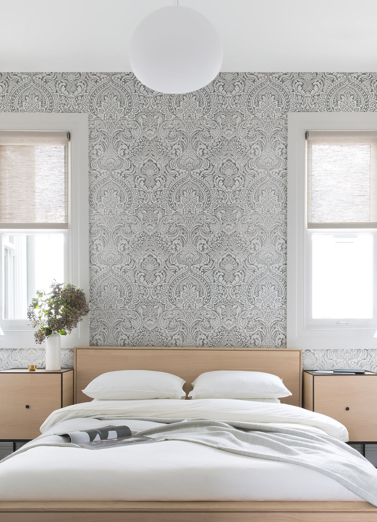 Artemis Floral Damask Wallpaper