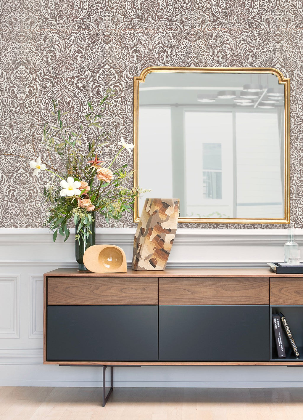 Artemis Floral Damask Wallpaper