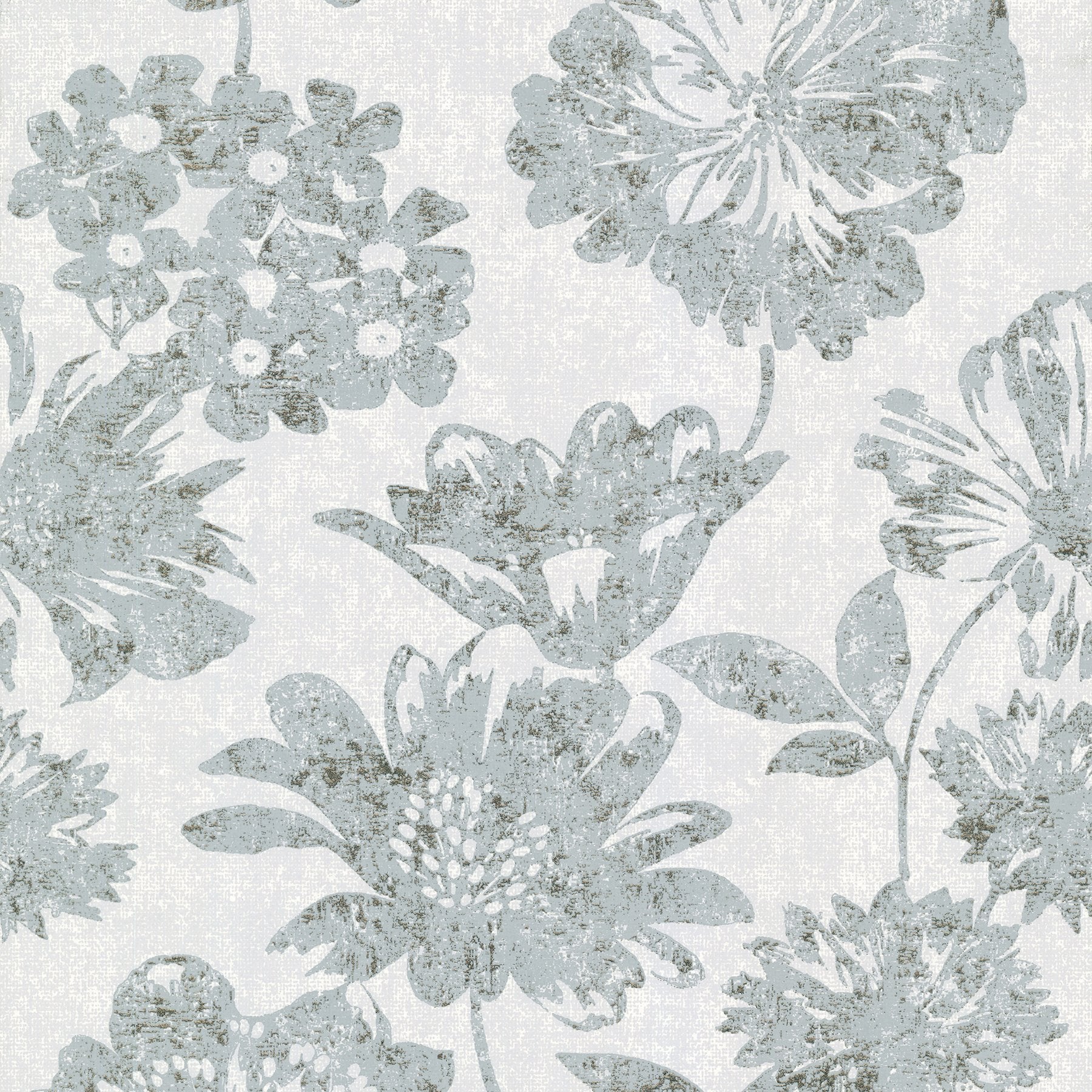 Wilma Floral Block Print Wallpaper