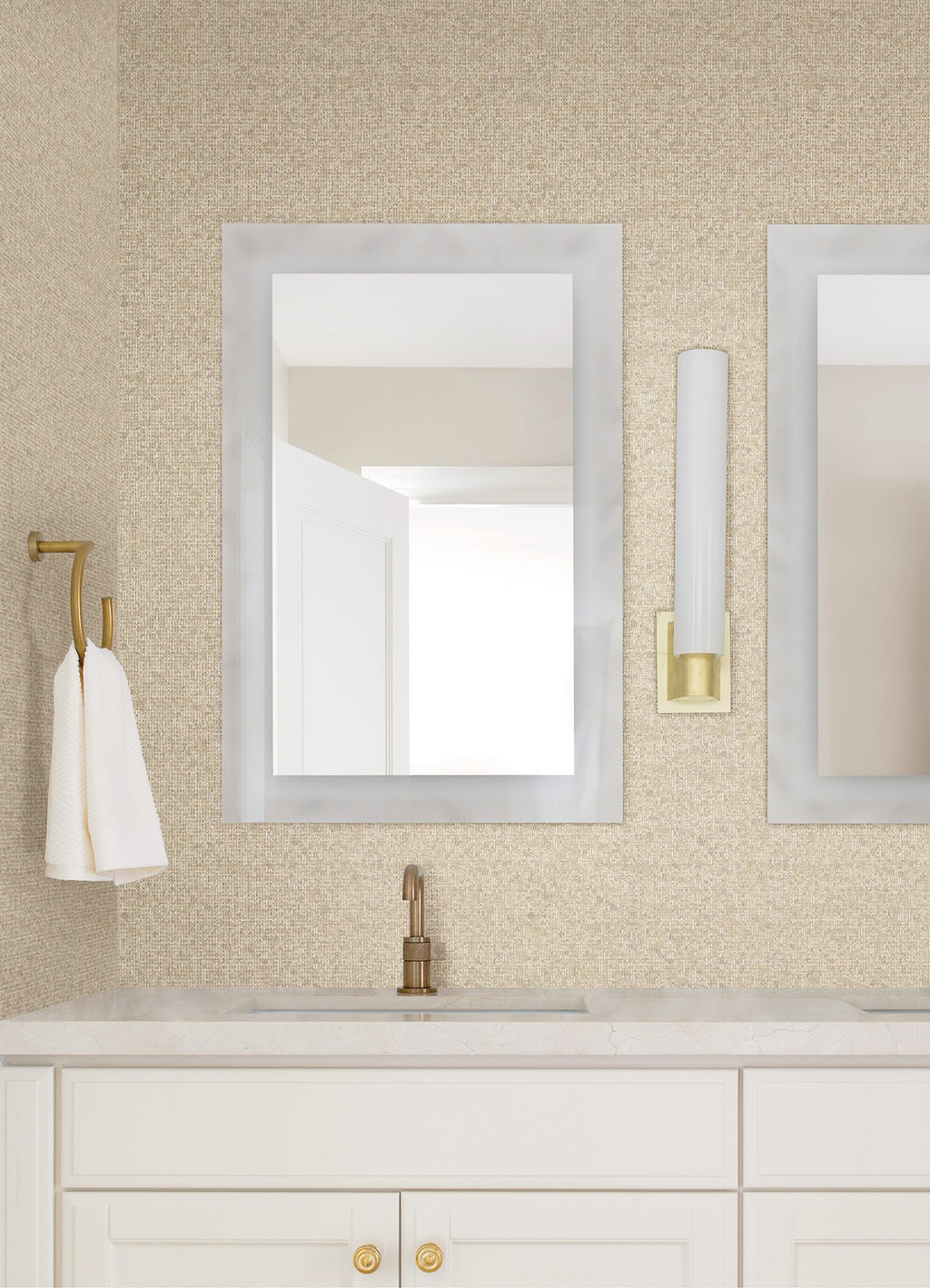 Maia Faux Linen Wallpaper