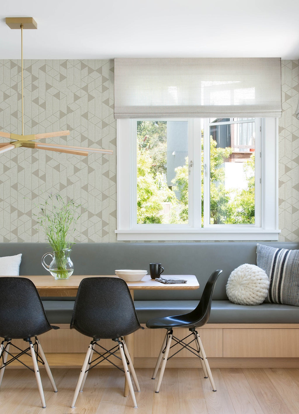 Fairbank Linen Geometric Wallpaper