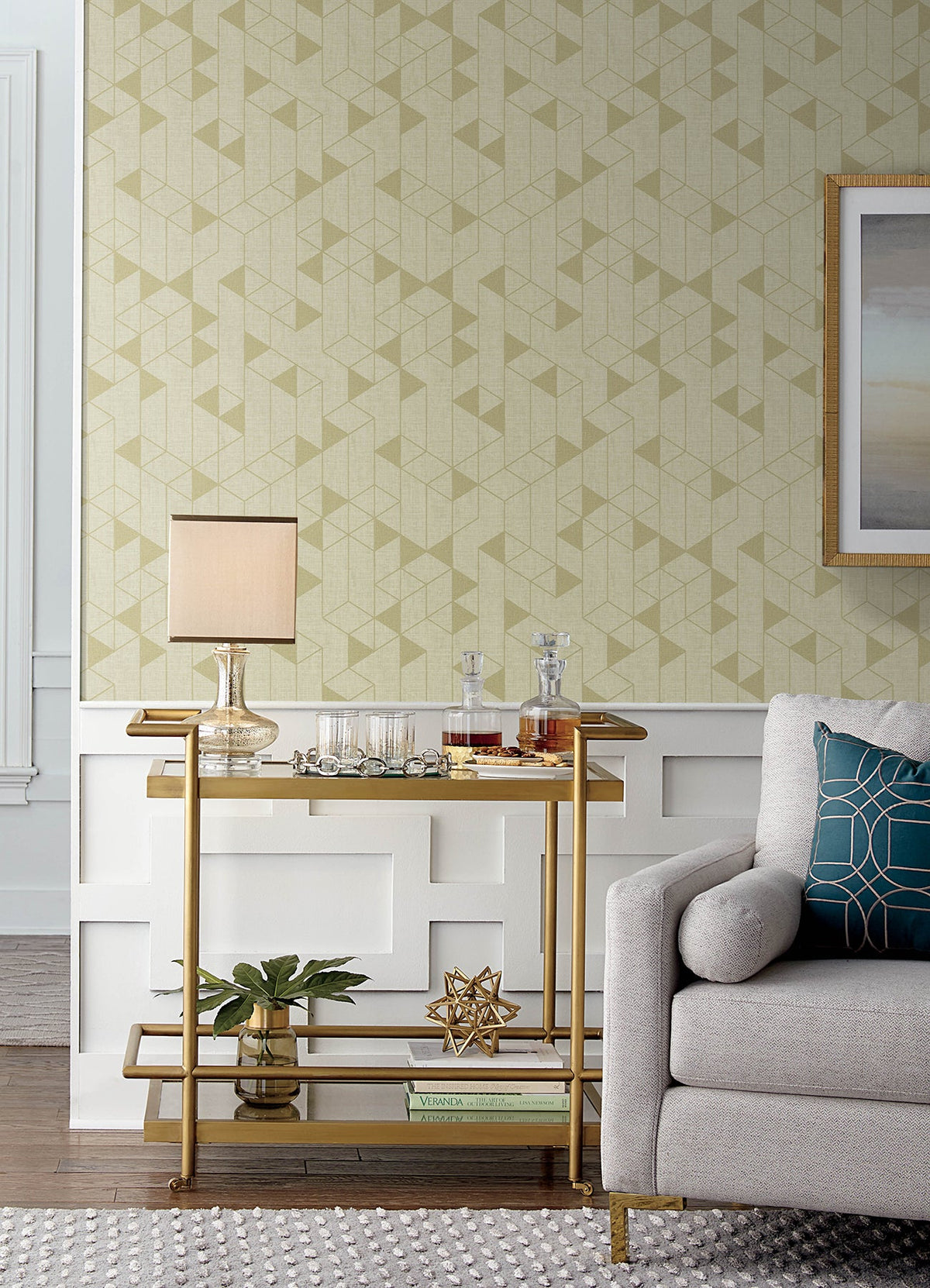 Fairbank Linen Geometric Wallpaper