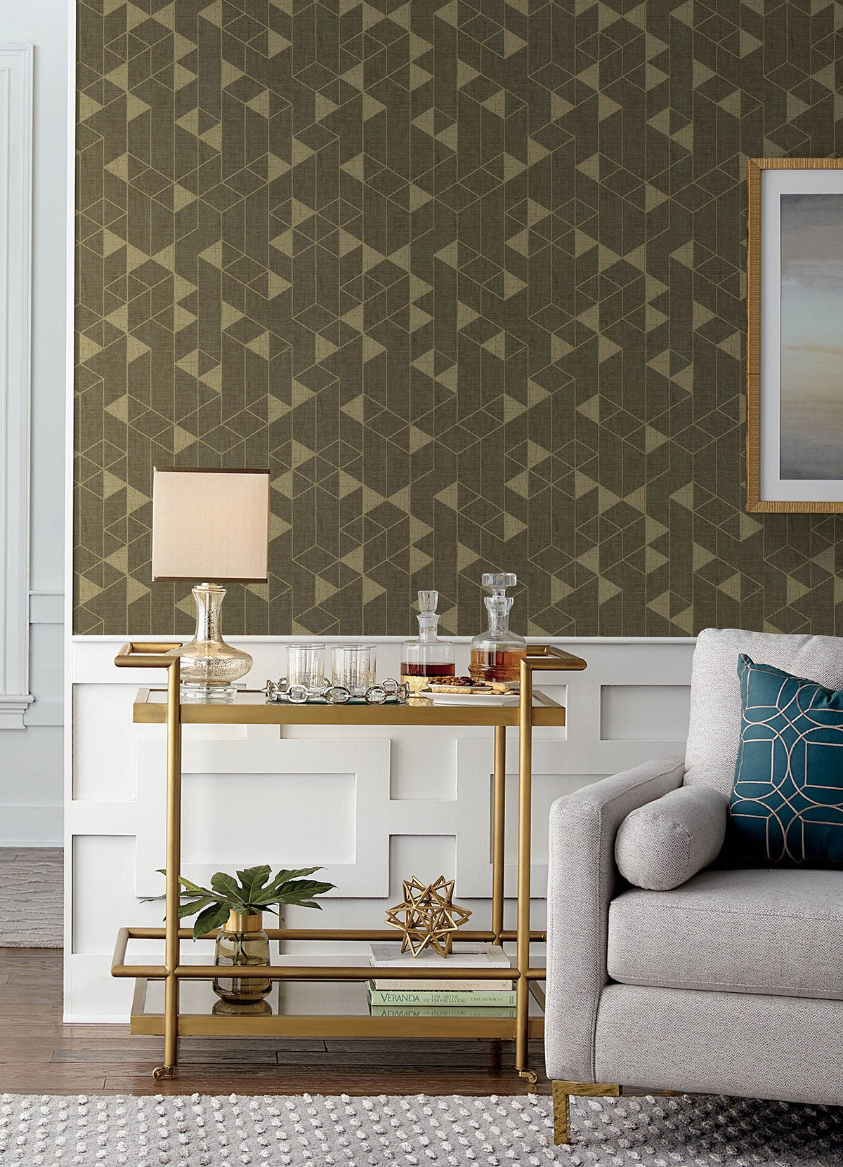 Fairbank Linen Geometric Wallpaper