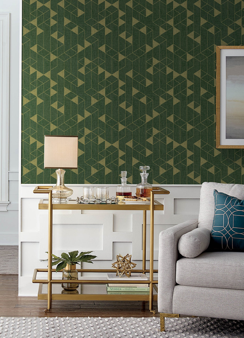 Fairbank Linen Geometric Wallpaper