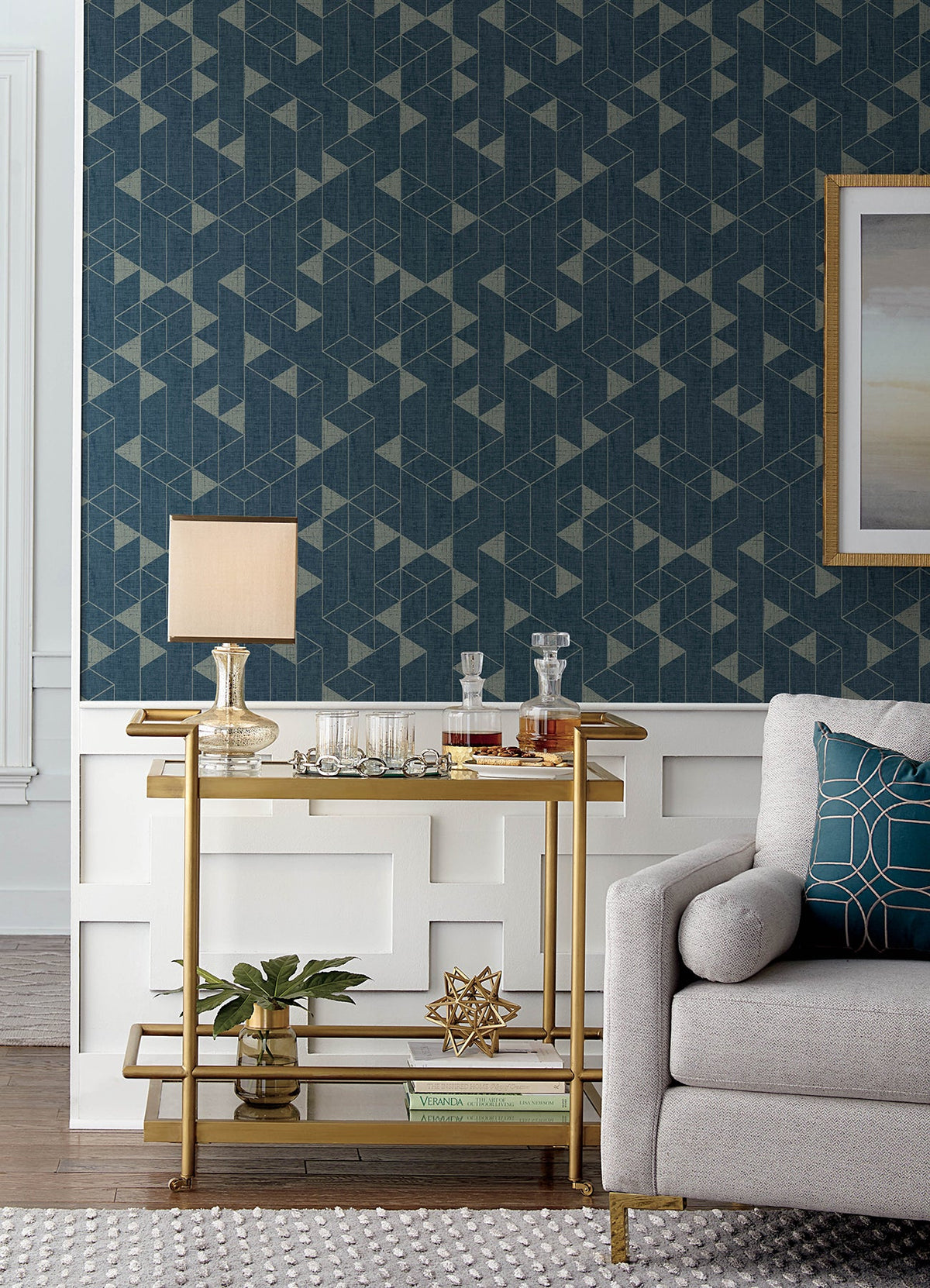 Fairbank Linen Geometric Wallpaper