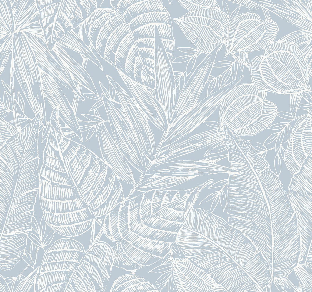 Brentwood Palm Leaves Wallpaper