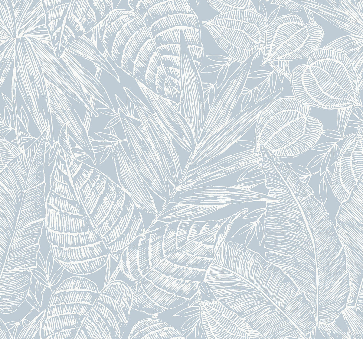 Brentwood Palm Leaves Wallpaper