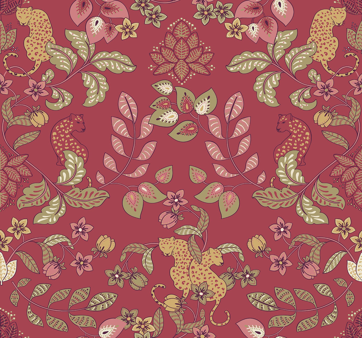 Getty Jungle Damask Wallpaper