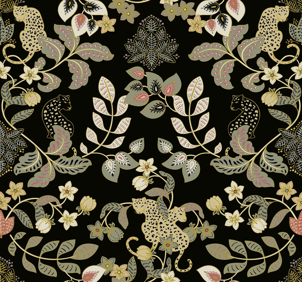 Getty Jungle Damask Wallpaper