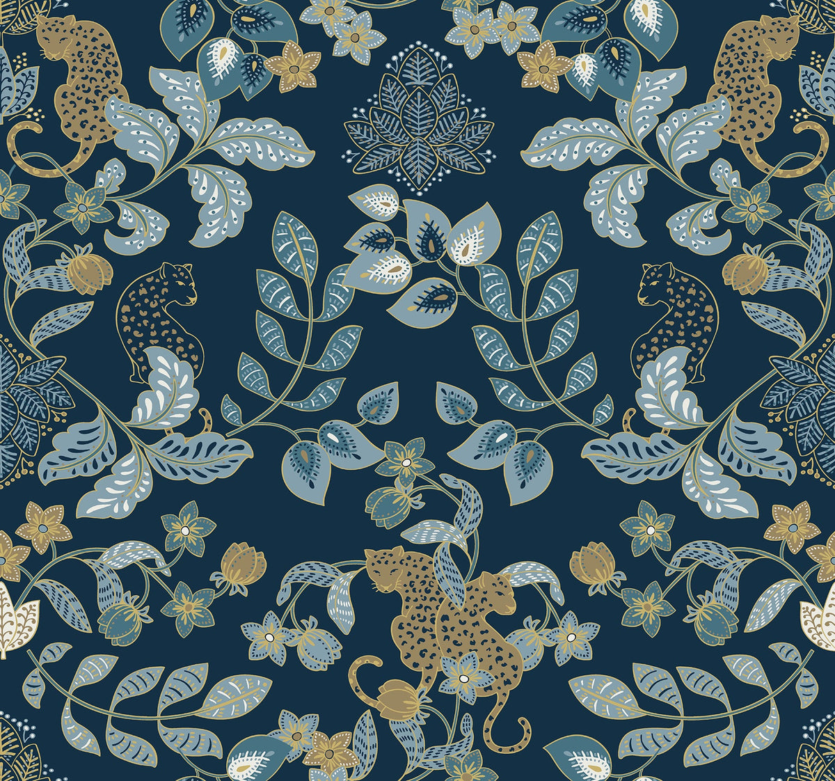 Getty Jungle Damask Wallpaper