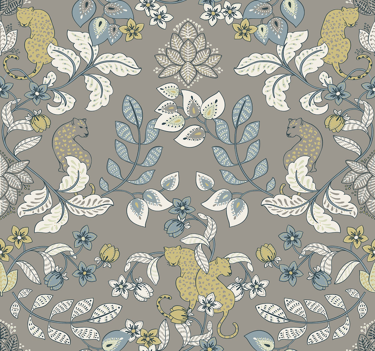 Getty Jungle Damask Wallpaper