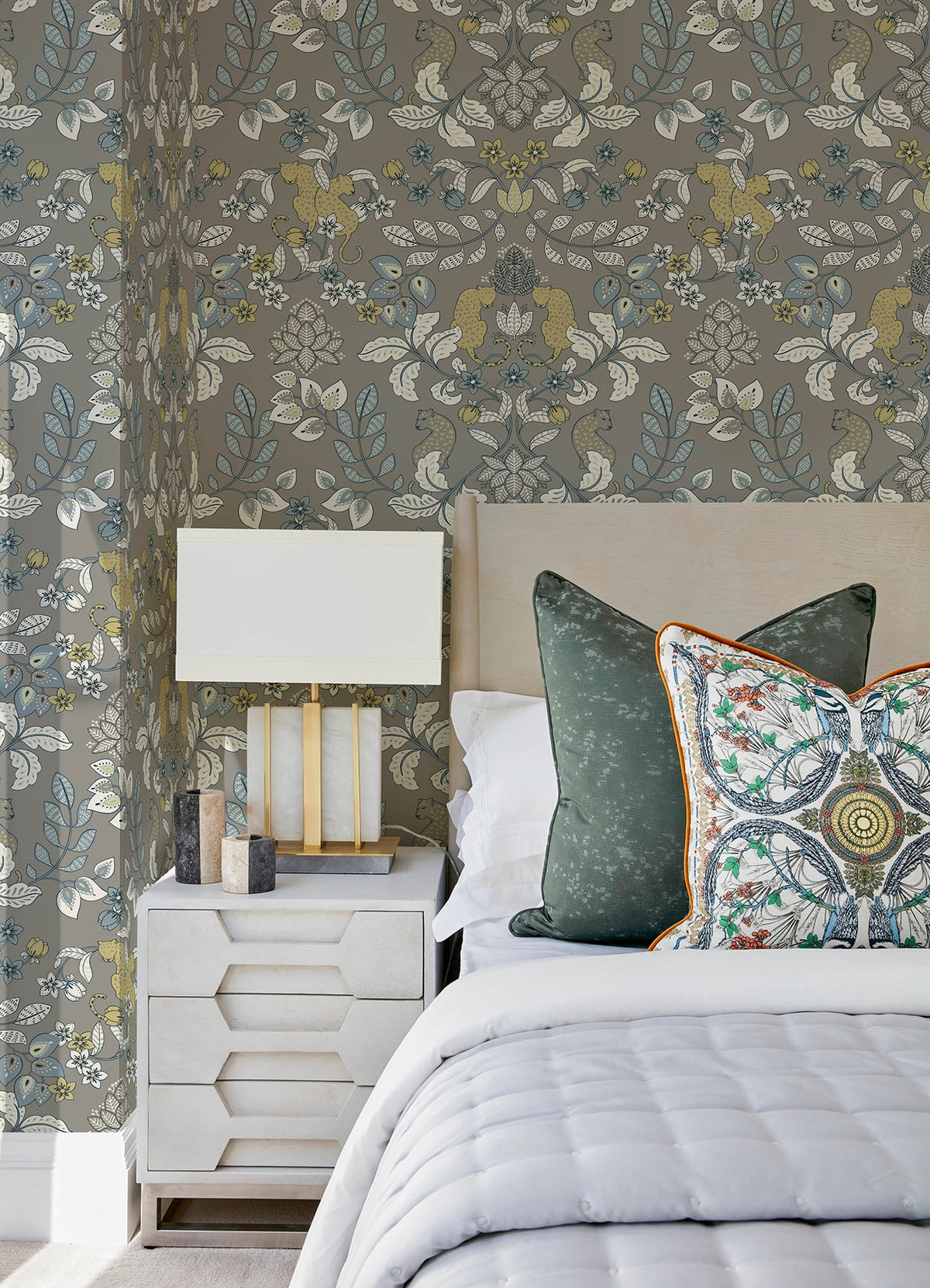 Getty Jungle Damask Wallpaper