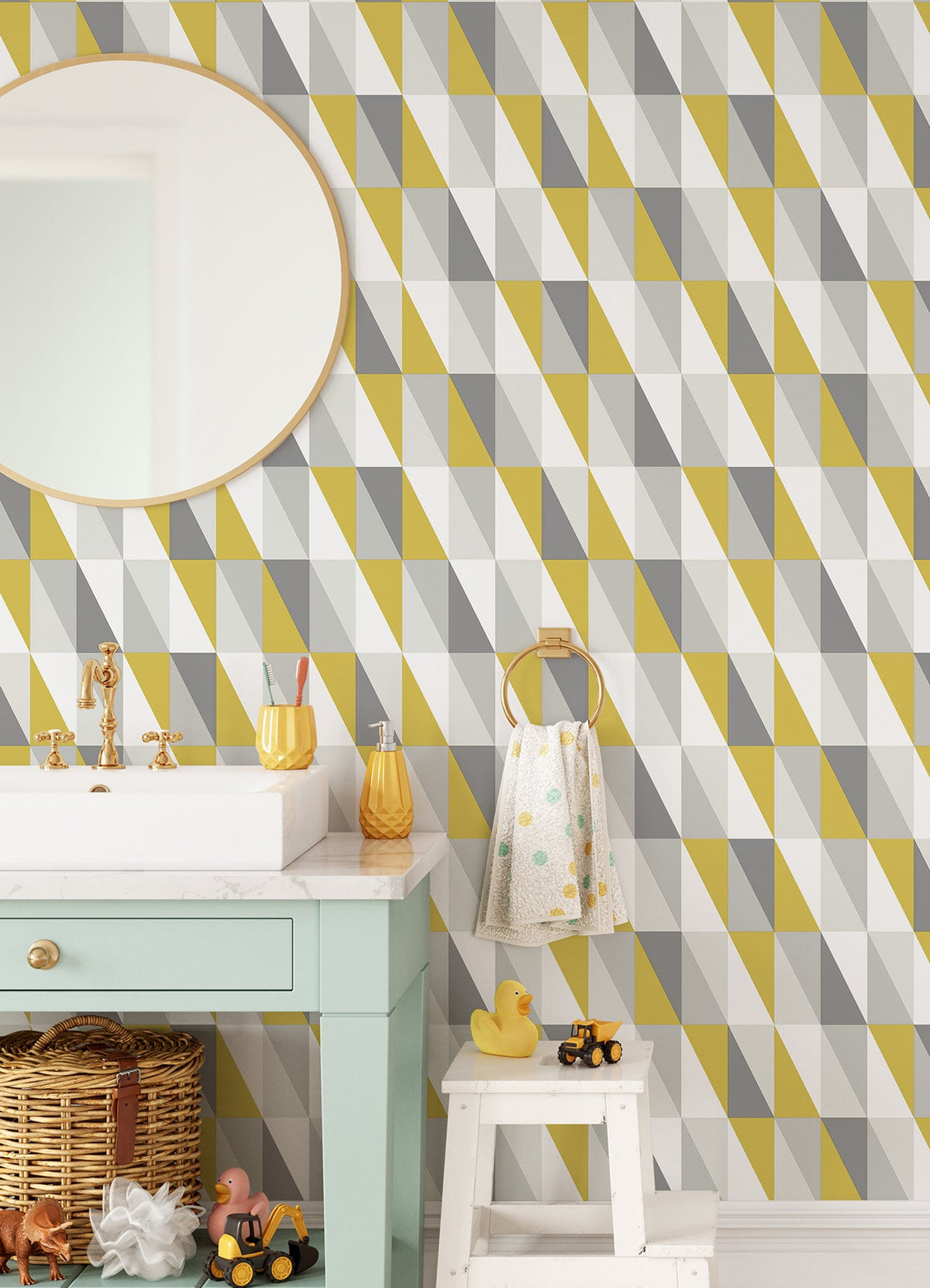 Inez Geometric Wallpaper
