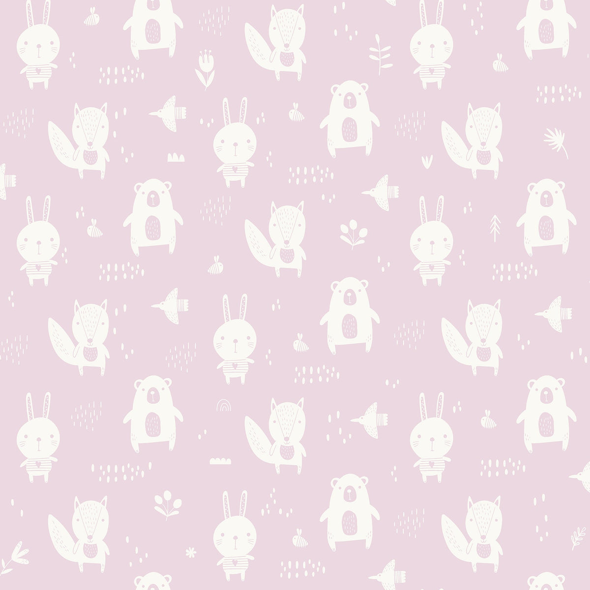Bitsy Woodland Wallpaper