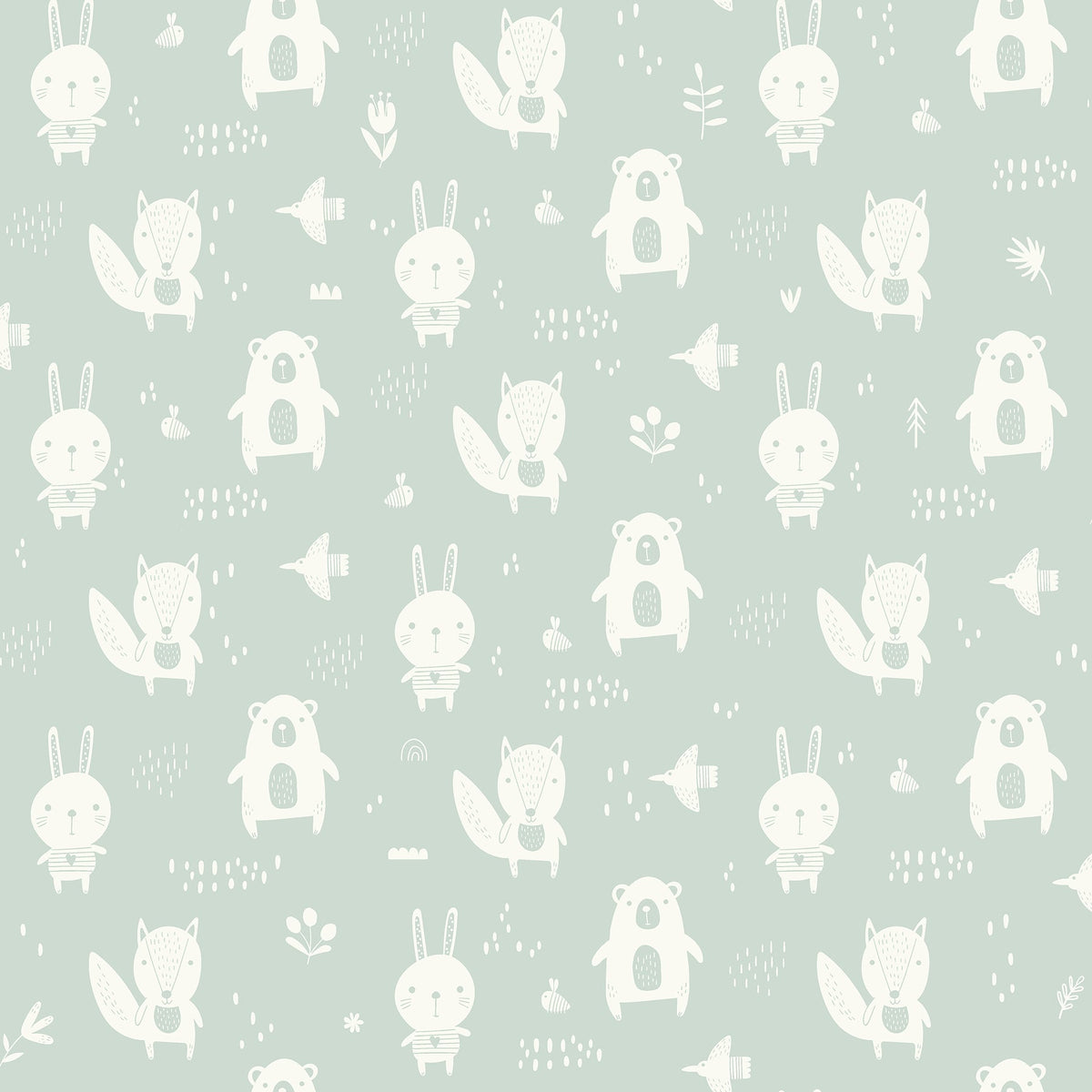 Bitsy Woodland Wallpaper