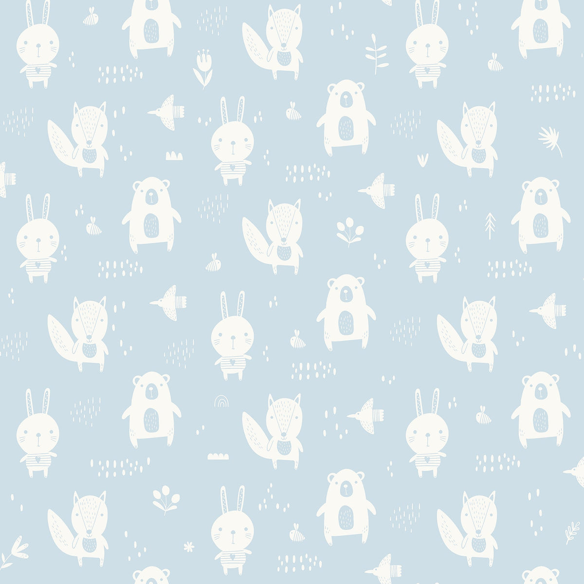 Bitsy Woodland Wallpaper