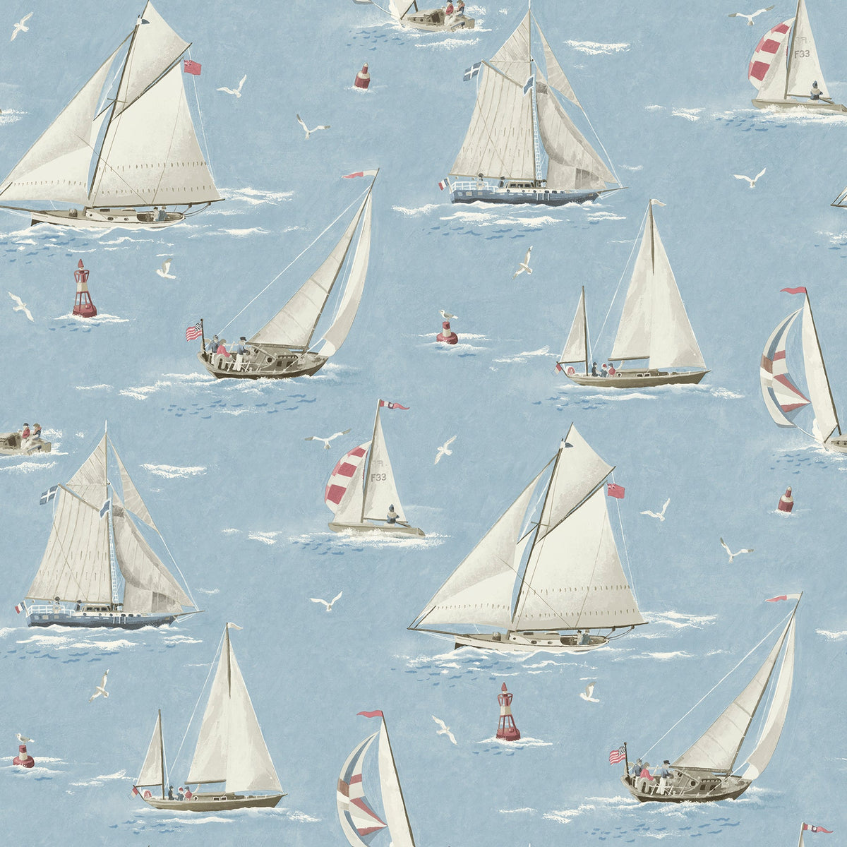 Leeward Sailboat Wallpaper