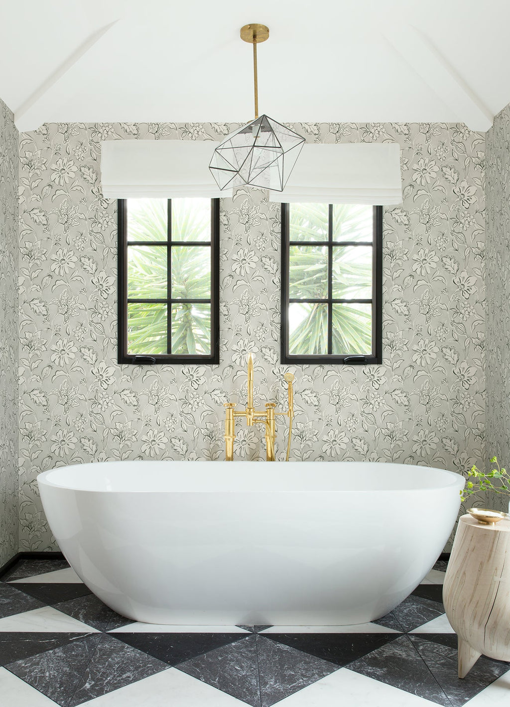 Plumeria Floral Trail Wallpaper