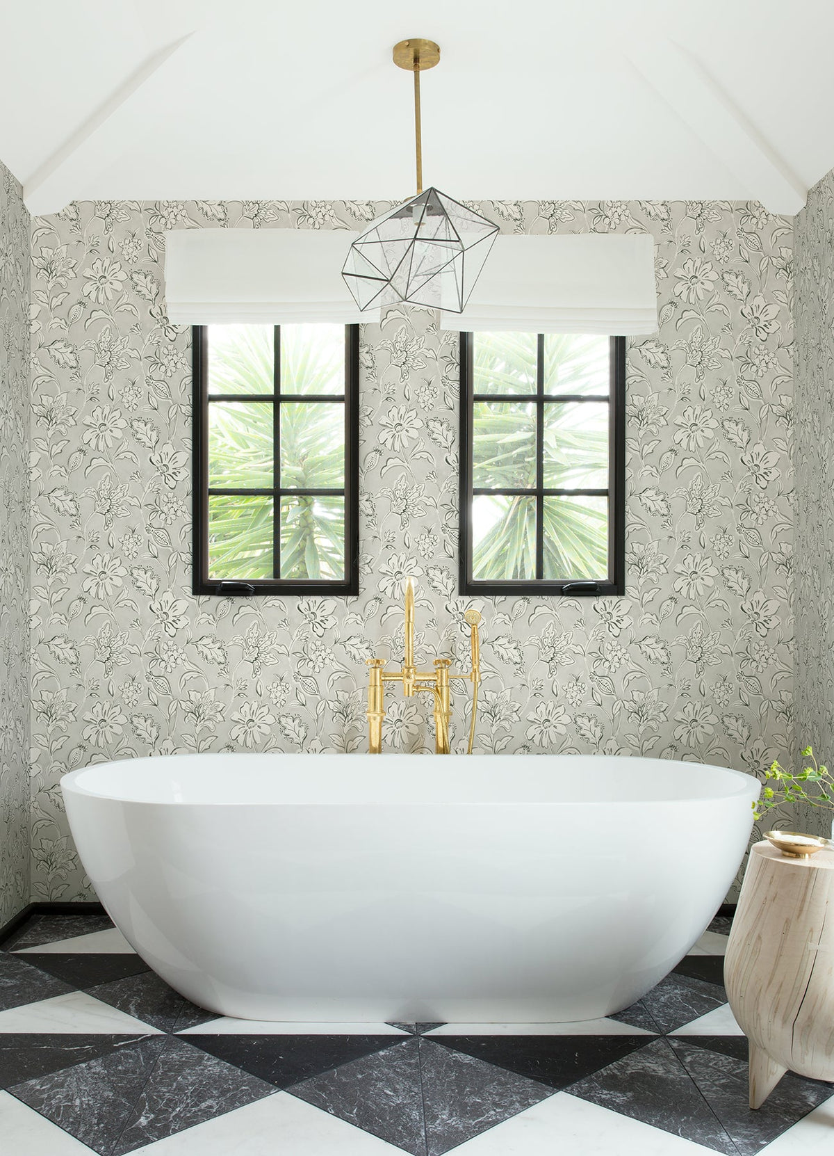 Plumeria Floral Trail Wallpaper