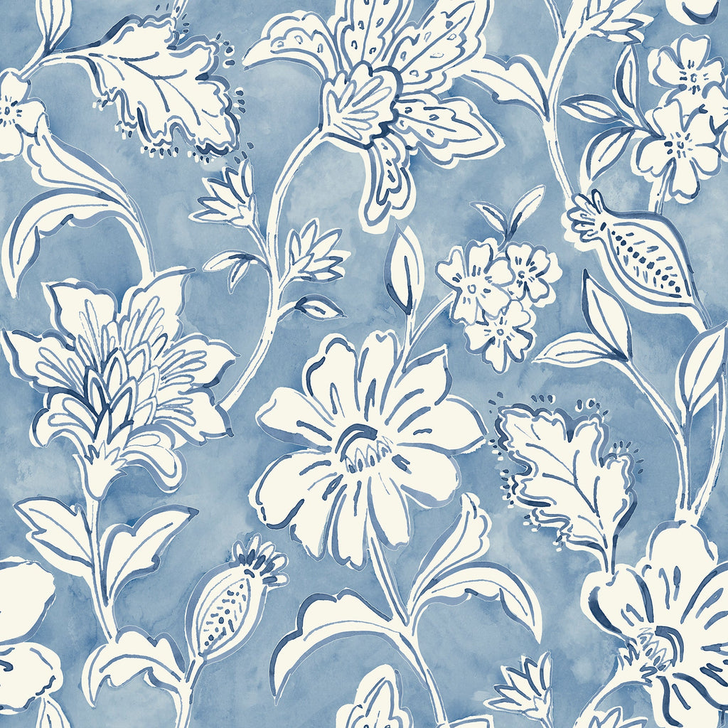 Plumeria Floral Trail Wallpaper
