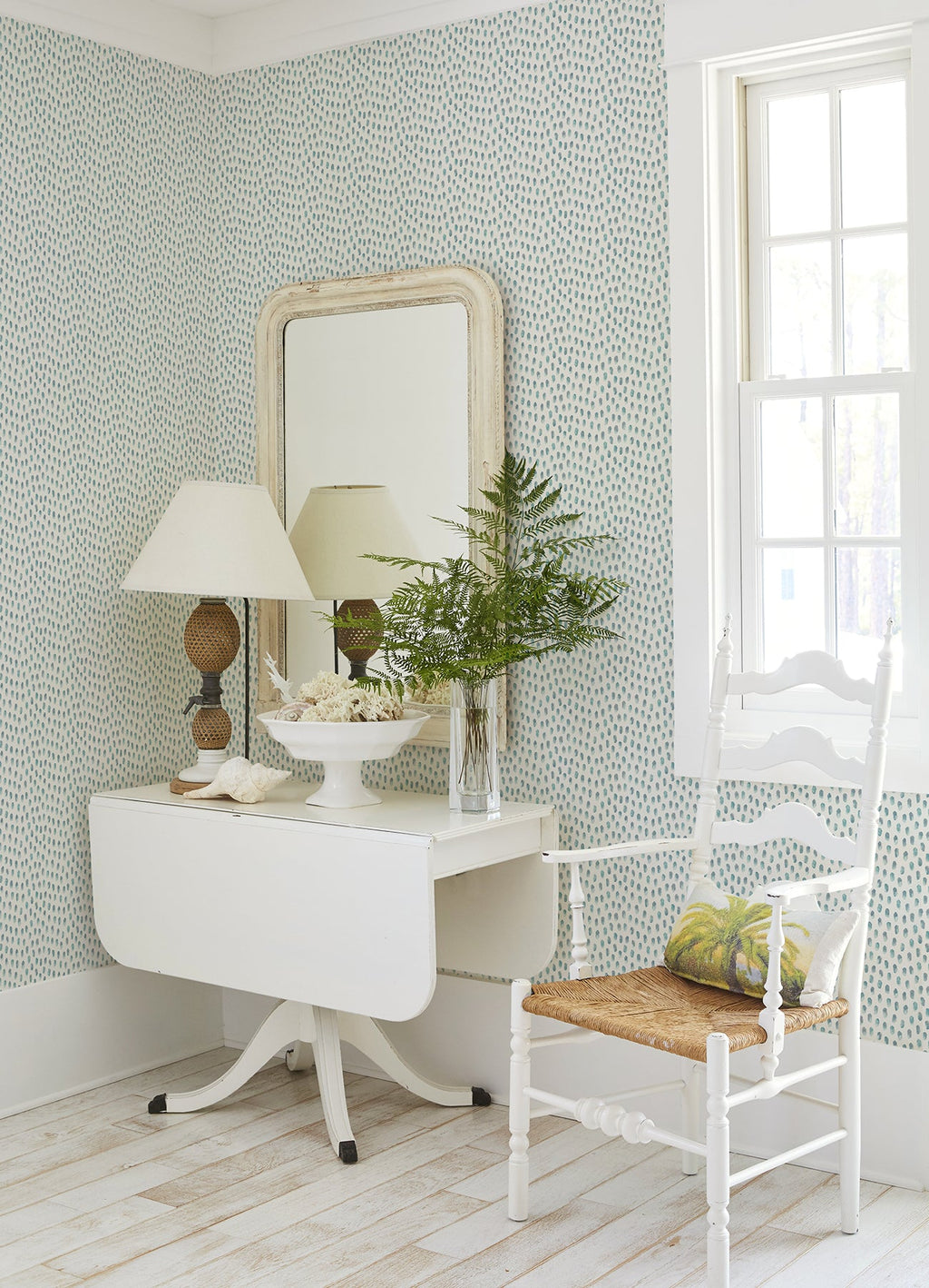 Sand Drips Painted Dots Wallpaper
