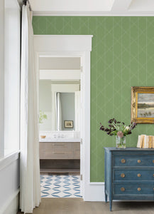 Walcott Stitched Trellis Wallpaper