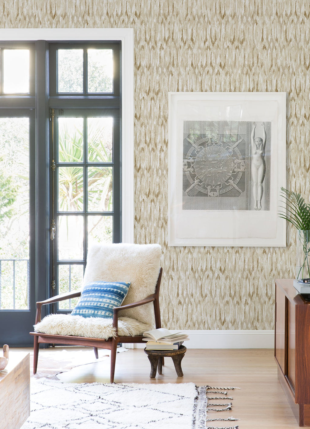 Kintana Abstract Trellis Wallpaper
