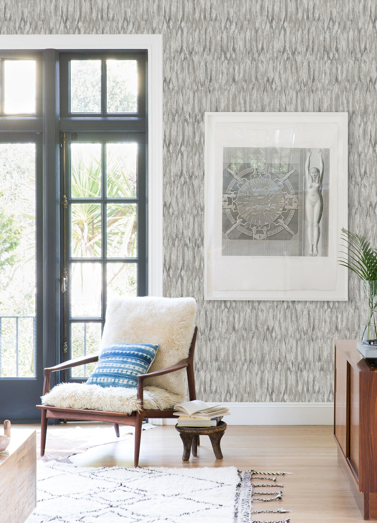 Kintana Abstract Trellis Wallpaper