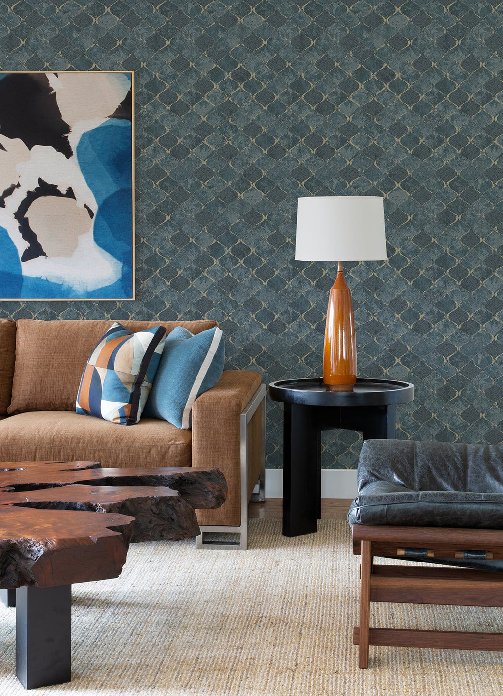 Pilak Ogee Tile Wallpaper