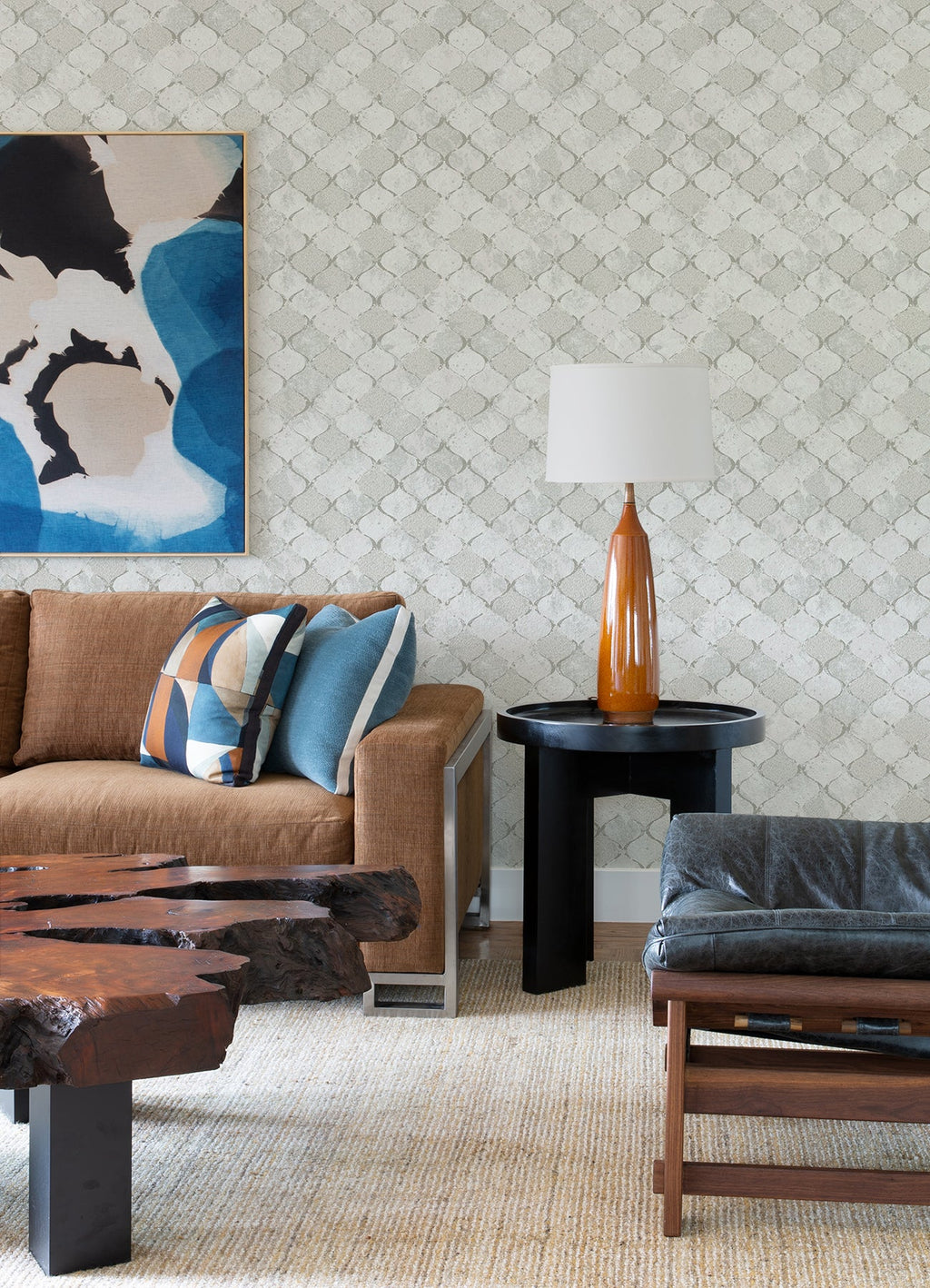 Pilak Ogee Tile Wallpaper