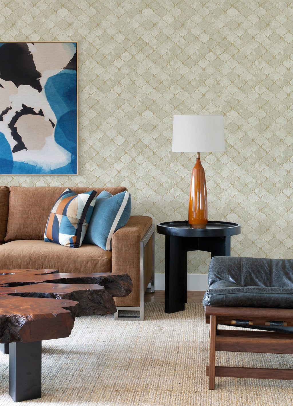 Pilak Ogee Tile Wallpaper