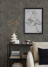 Load image into Gallery viewer, Amesemi Distressed Herringbone Wallpaper