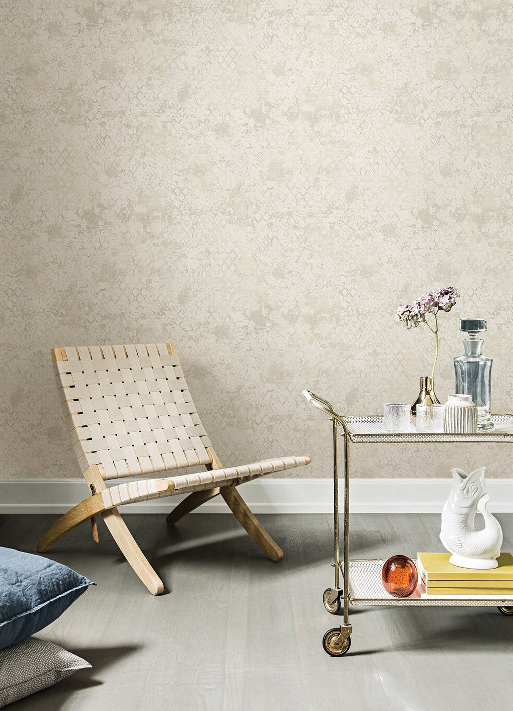 Zilarra Abstract Snakeskin Wallpaper