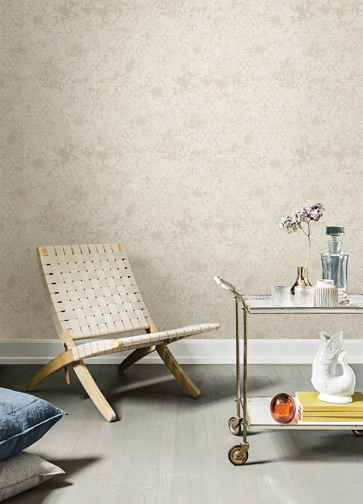 Zilarra Abstract Snakeskin Wallpaper