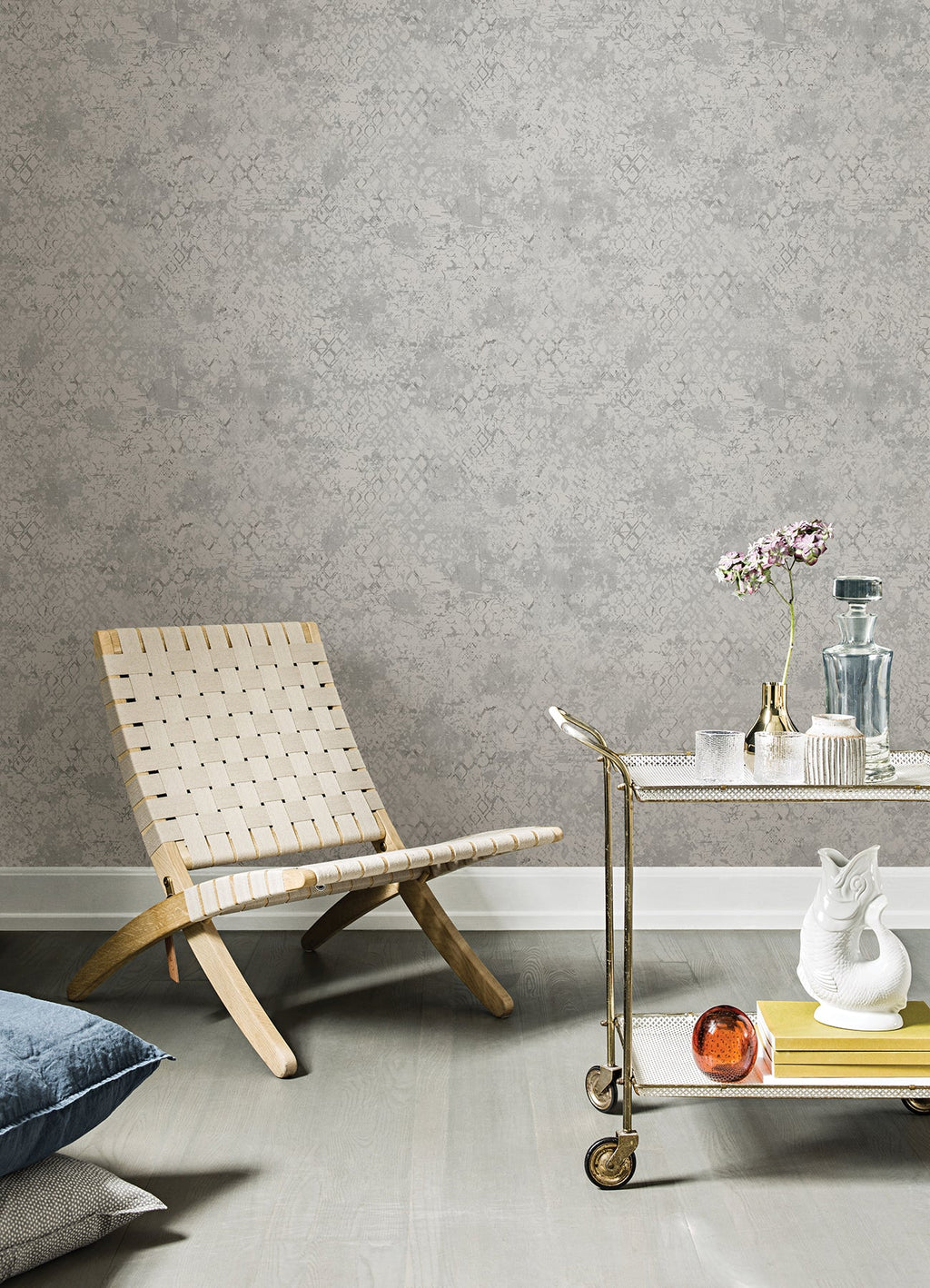 Zilarra Abstract Snakeskin Wallpaper