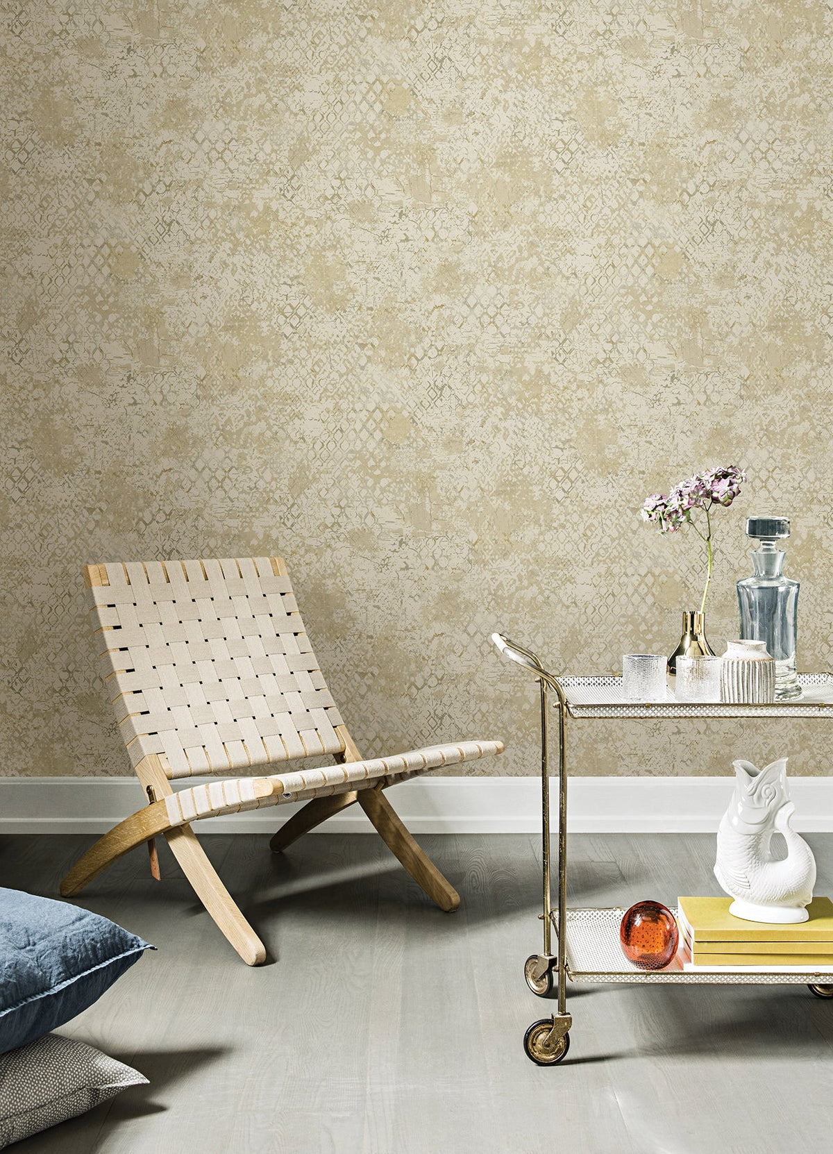 Zilarra Abstract Snakeskin Wallpaper